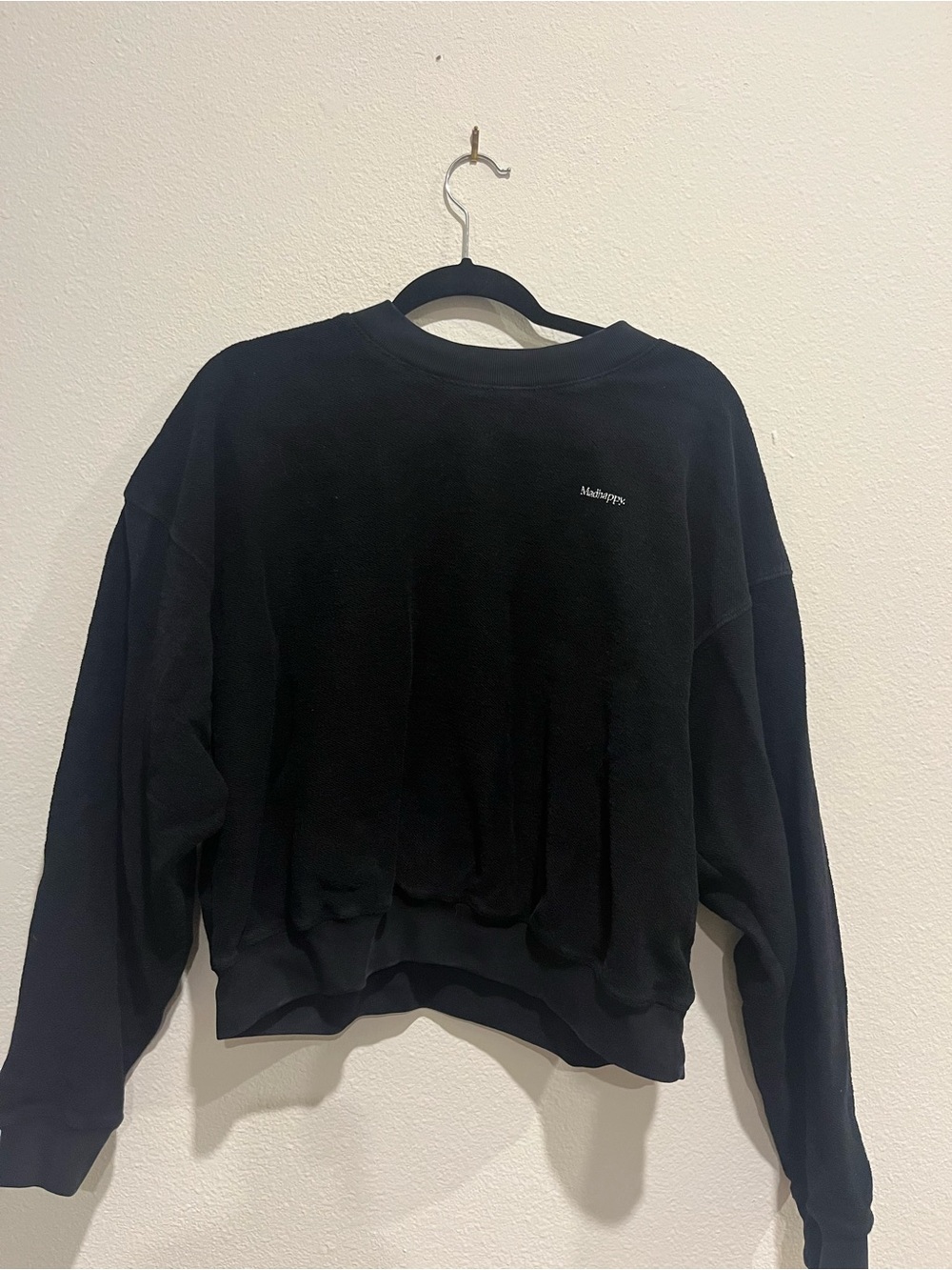 MadHappy Cropped Terrycloth Sweatshirt
